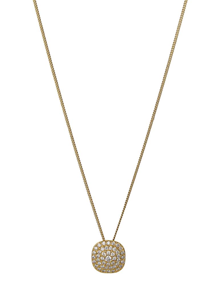 Reve Dq Pavé Square Necklace