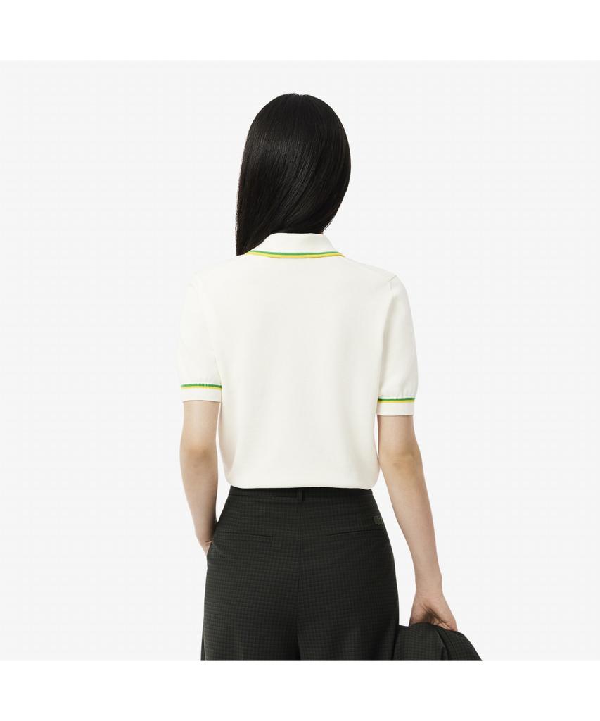 Lacoste Women'S Color Tipping Polo Sweater Af9283-55G Dii