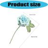 Handmade Knitted Flower Crochet Rose Flowers Artificial Flowers Home Decors Single Rose Flower Gift for Birthday Wedding