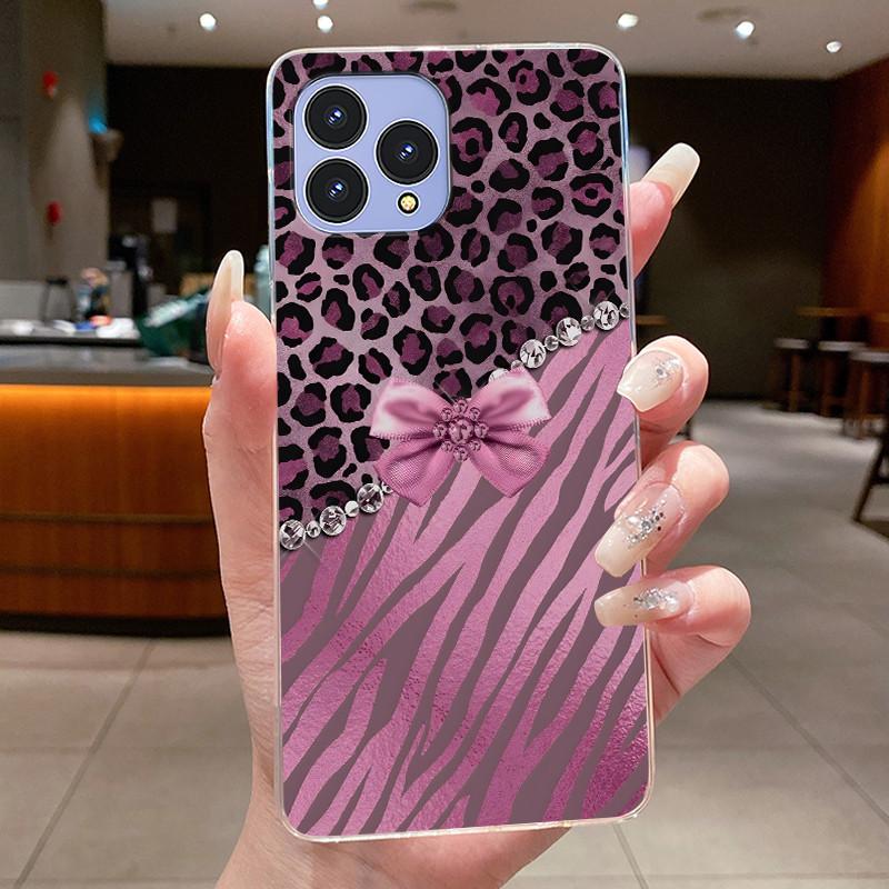 Handyhülle Für Cubot P80 Hülle Schmetterling Schleife Schutzhülle CubotP80 Schale Capa Transparent Weiches Silikon TPU Abdeckung Funda