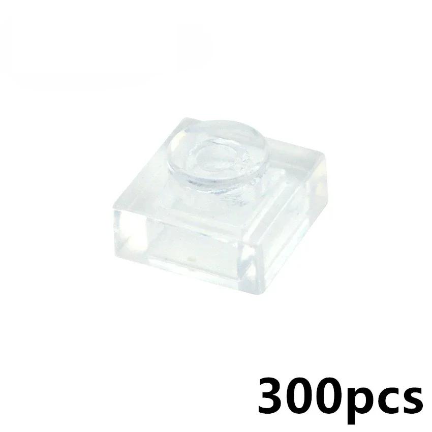 MOC Transparent Bulk Bricks 1x1 2x4 1x4 Clear Building Block Wall Panels and Baseplates