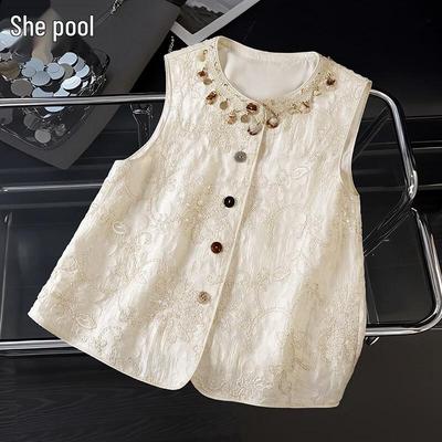 Gilet Jacquard She Pool da Donna Nuovo Stile Cinese