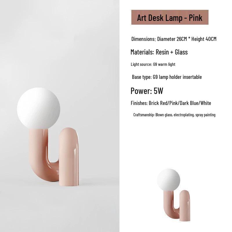 Nordic Art Designer Bedside Table Lamp for Living Room or Bedroom Decor