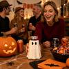 Holiday Table Decoration Halloween Ghost Can Holder, Spooky Figurine Drink Reusable Flexible Holder Cooler Sleeve, for Party Slim Standard And