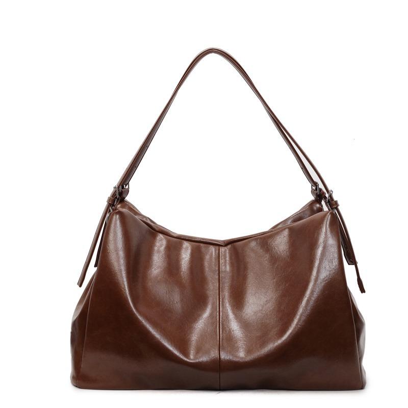 Retro commuter bag women's bag autumn and winter new fashion shoulder tote bag large capacity armpit bag