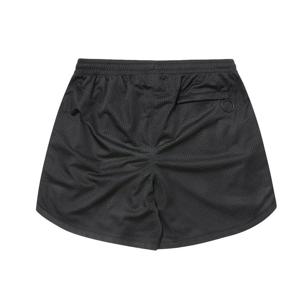 Off-White Airport Tape Mesh Shorts Black/Multicolor Men Streetwear OMCI005S201010031088