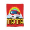 Tayos Little Bus Cartoon Blankets  Flannel Vintage Warm Throw Blankets for Home AutumnWinter