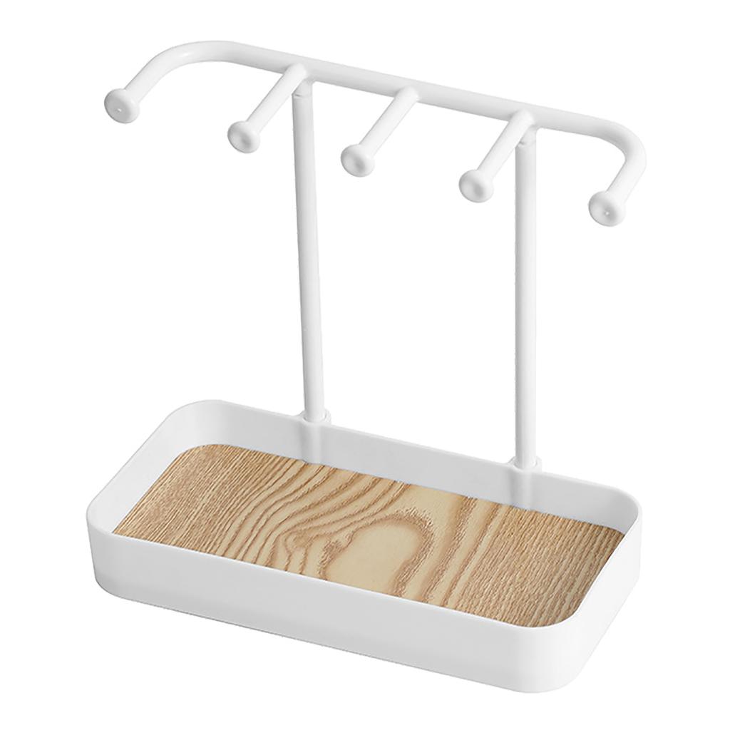 Desktop Jewelry Stand Space Saving PP Multifunctional Jewelry Organizer Rack for Earring Necklace