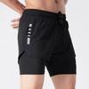 Kurze Hosen Badehosen Shorts Doppellagig Herren Jogginghosen Surfen