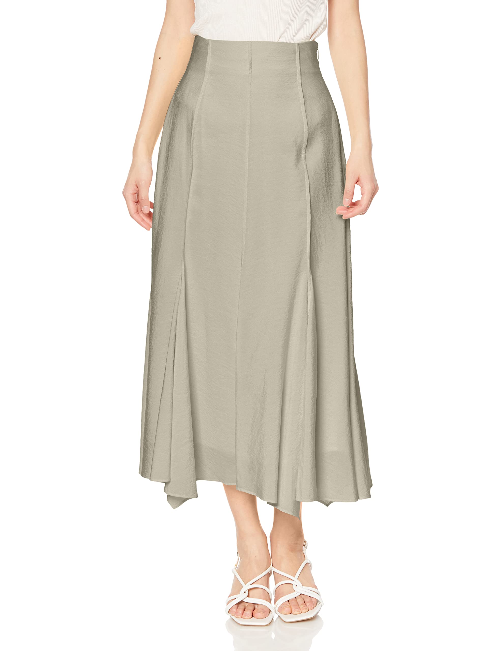 

FRAY I.D. Women s Pintuck Hem Flare Skirt FWFS232008 (KKI)
