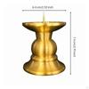 Brass Candle Holder Elegant with Pin Zen for Buddhists
