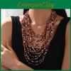 Multilayer Necklace With Acrylic Beads For Women Winter