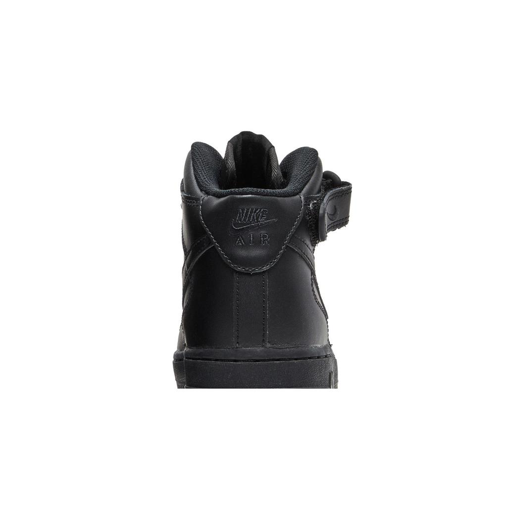 Nike Air Force 1 Mid LE Grade School 'Triple Black' (Unisex) Black / Black / Black Kids' Skateboarding Shoes DH2933 001