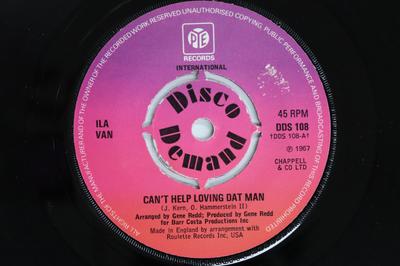 7inch Record ILA VAN - Can't Help Loving Dat Man DDS108 PYE INTERNATION 1974 UK Soul/Funk Used