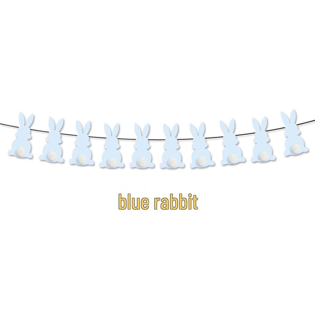 Easter Bunny & Carrot Themed Cake Decoration Banner