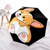 Corgi, Cute Themed Automatic Opening and Closing Umbrella, Compact Travel Umbrella, Lightweight and Portable, Suitable for Beach Commuting B