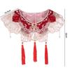 Chinese Style Hanfu Collar Embroidered Cheongsam Shawl  for Clothes Decoration