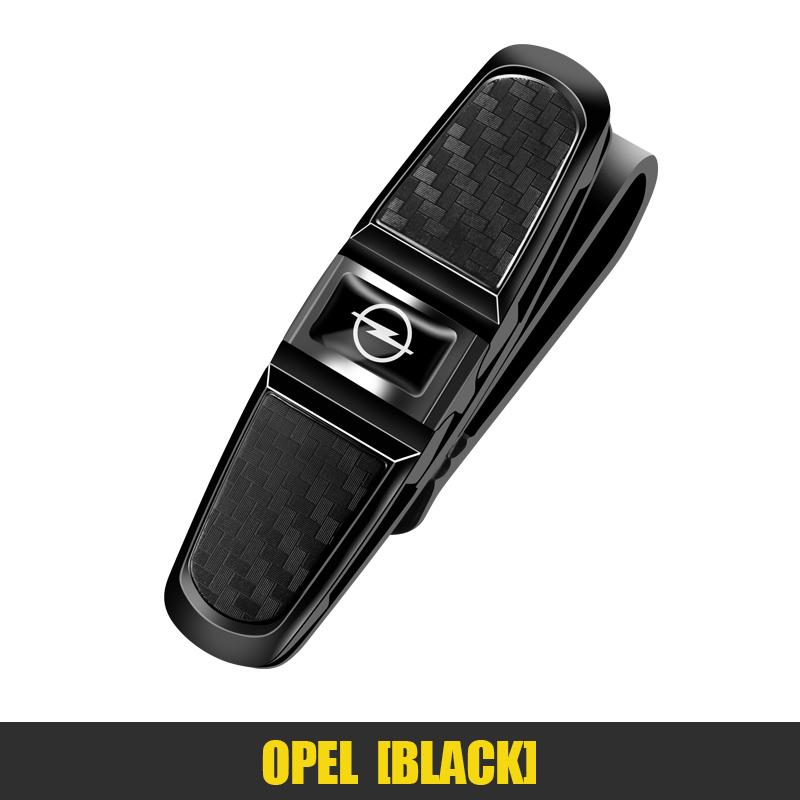 Car Mounted Glasses Frame sun visor Degree Rotation Multifunctional Opel Car Glasses Clip Double Headed Clip Board