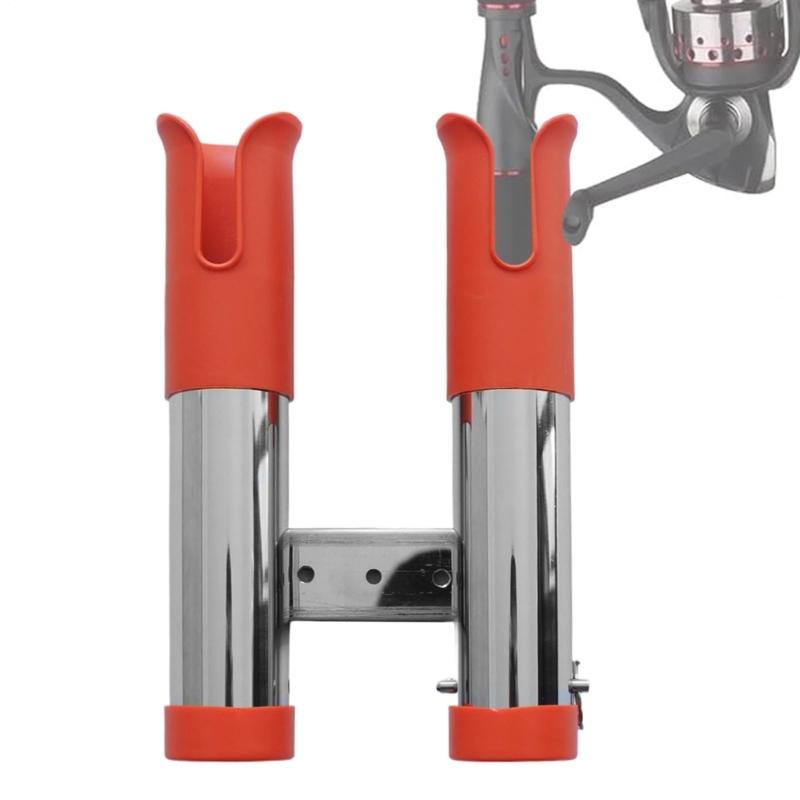 Rail Clamp On Fishing Rod Holder Fishing Rod Stabilizer Stainless Steel Mounting System For Boating