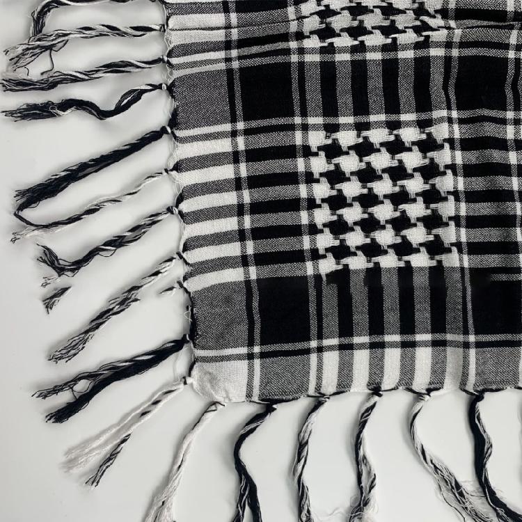 Adult Skin Friendly Kerchief Lattice Pattern Headscarf Tie Back Hair Kerchief