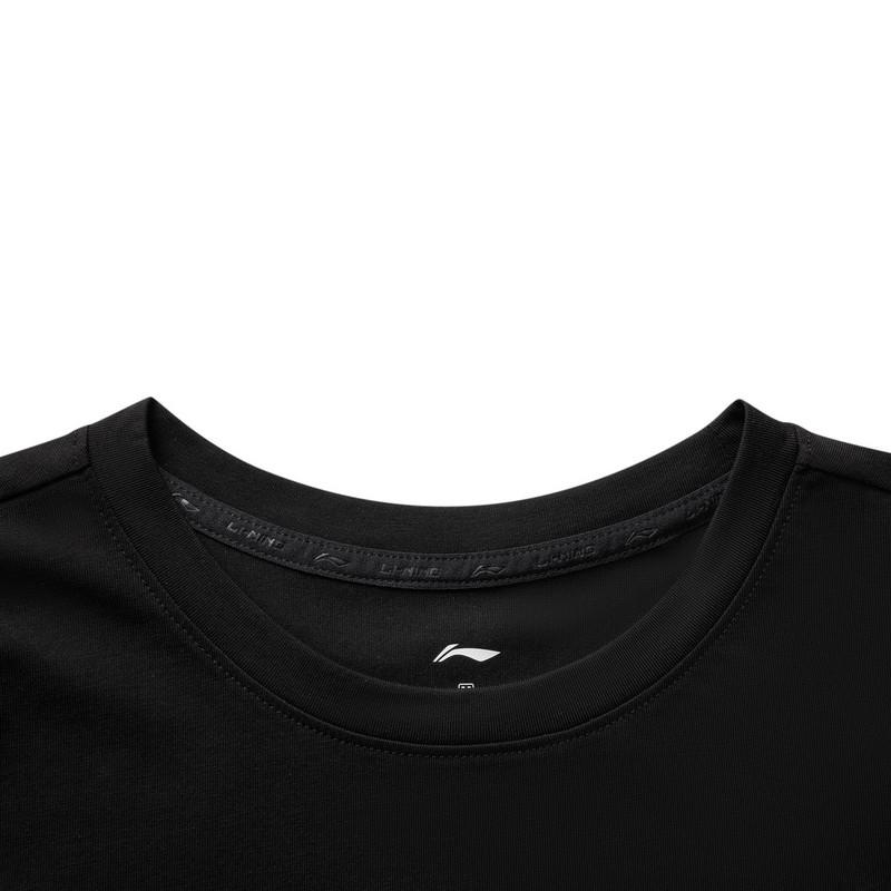 Li-Ning Fitness Series Loose Cool Breathable Comfortable T-Shirt Women tops Black ATSV296-1