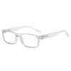 HD Square Presbyopic Glasses Neutral Anti Blue Light Glasses Full Frame Spring Legs Men's Reading Glasses 1.0 1.5 2.0