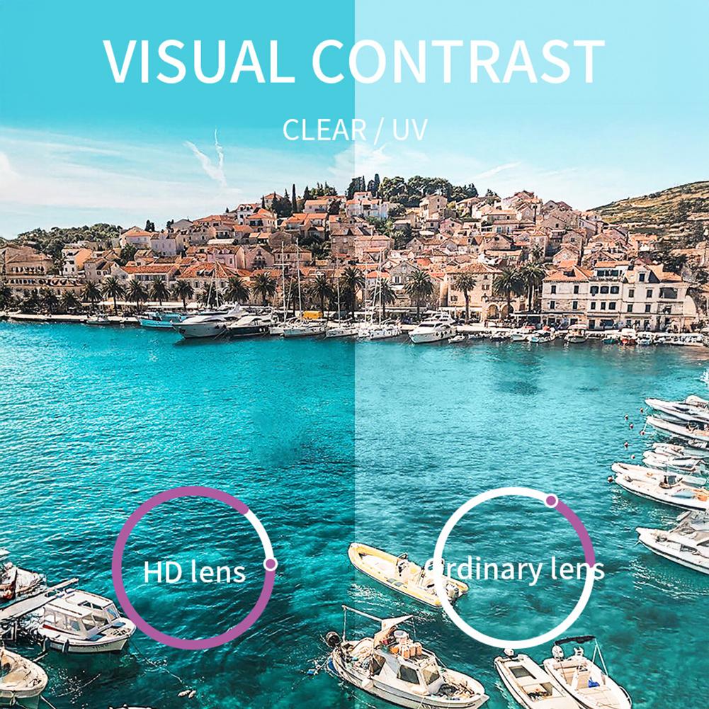 HD Modische Sonnenbrille Großes Gestell Farbverlauf UV-Schutz Sonnenbrille Für Autofahren Und Radfahren