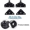 For Bonnet Lifters Direct Replacement Ball Stud Bracket Flat-shaped Mounting Bracket Includes 16 Screws L-type Mounting Bracket