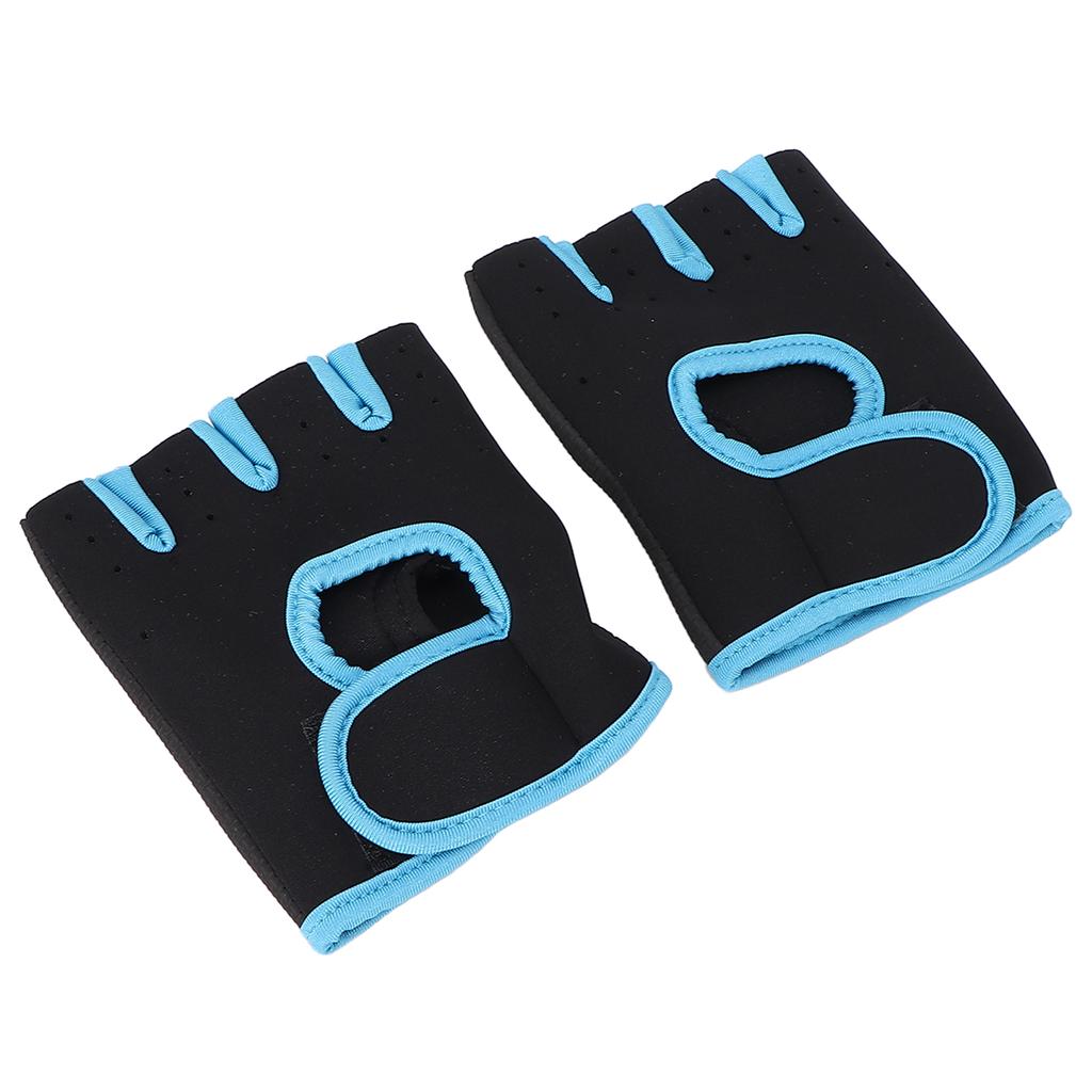 Fitness Gloves Breathable Elastic Adjustable Exercise Sport Gloves for Gym Weightlifting Dark BlueM