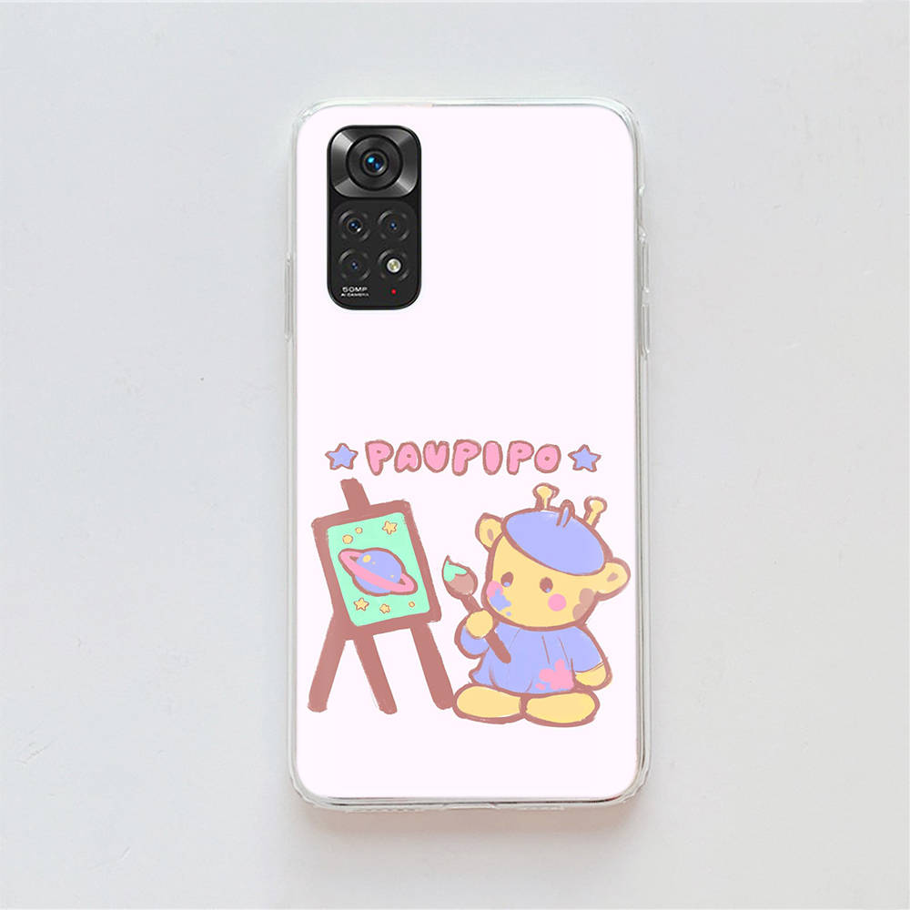 KT69 Kitty Friends Case for Samsung A04 A14 A23 A34 A54 M23 M33 M52 M53 Realme 10 9 C30S C35 C55 VIVO Y02S Y21 Y33S Y51 X80 Pro Clear Cover