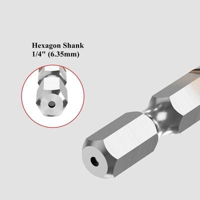 M3 M4 M5 M6 M8 M10 Tap Drill Titanium Plated Hex Shank HSS Screw Machine Compound Hand Tools Metric Thread Tap Drill Bits Set