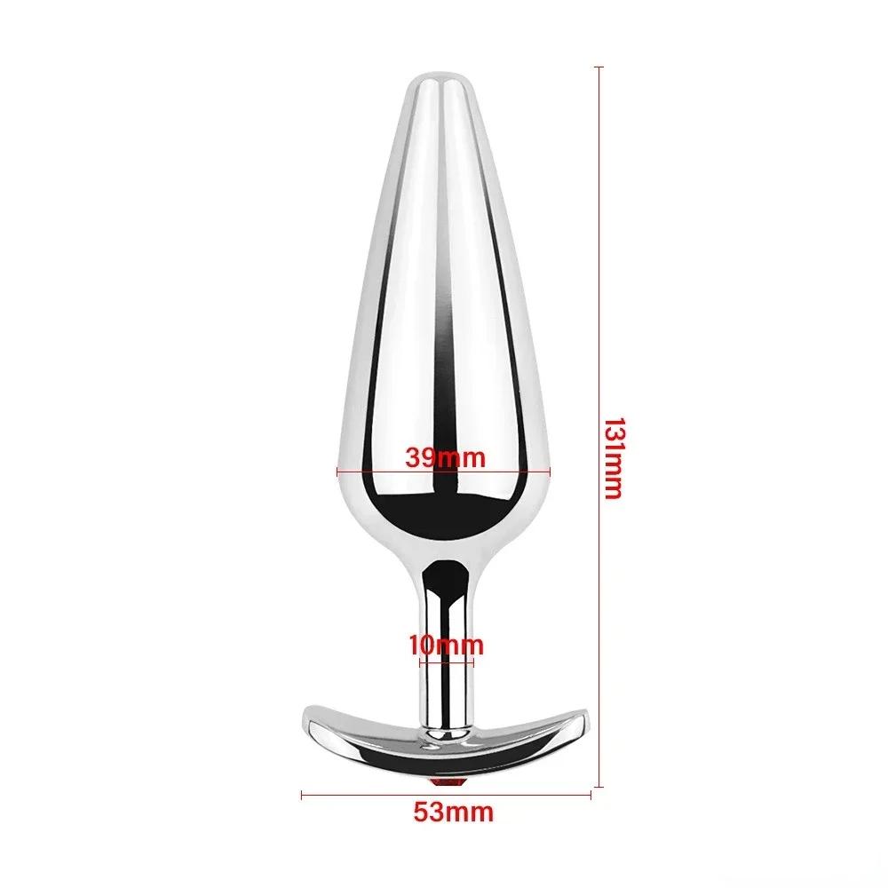 Μεταλλικές χάντρες πρωκτικό σετ βύσματος πισινό Μικρό μεγάλο φορητό κώλο Analplug Κοσμήματα διαστολέα Dildo Prosate Παιχνίδι σεξουαλικού παιχνιδιού ανδρών για γυναίκες Κατάστημα