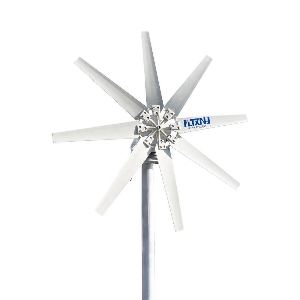 Venta Caliente 1kw 1000w Sistema Híbrido de Turbina Eólica y Solar Generador de Energía Eólica de Eje Vertical Solar para Uso Doméstico Windkraftanlage