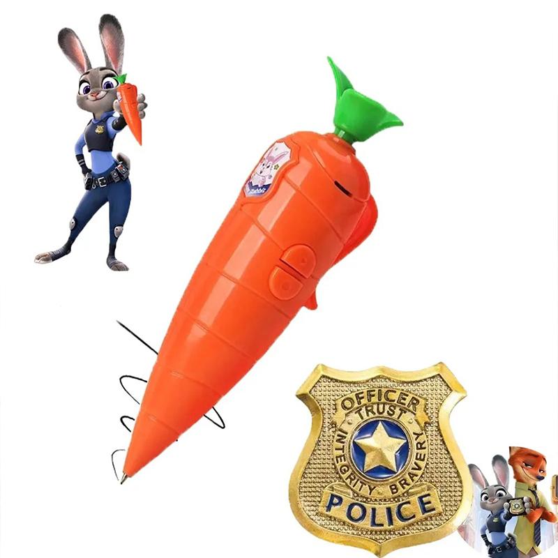 1-6Pcs Popular Judy Carrot-Shaped 2-In-1 Voice Recorder Ballpoint Pen  60-Second Recording \\ Creative Novelty Stationery..$%