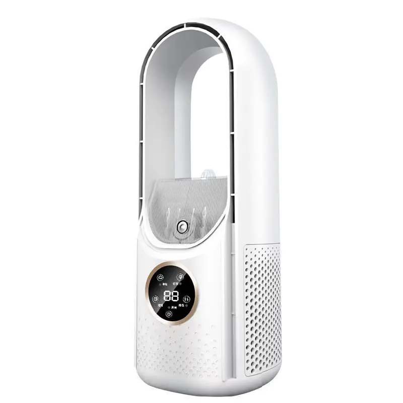 Household Spray Bladeless Fan Student Dormitory Usb Leafless Desktop Quiet Cooling Spray Fan Portable Table Lamp Leafless Fan белый