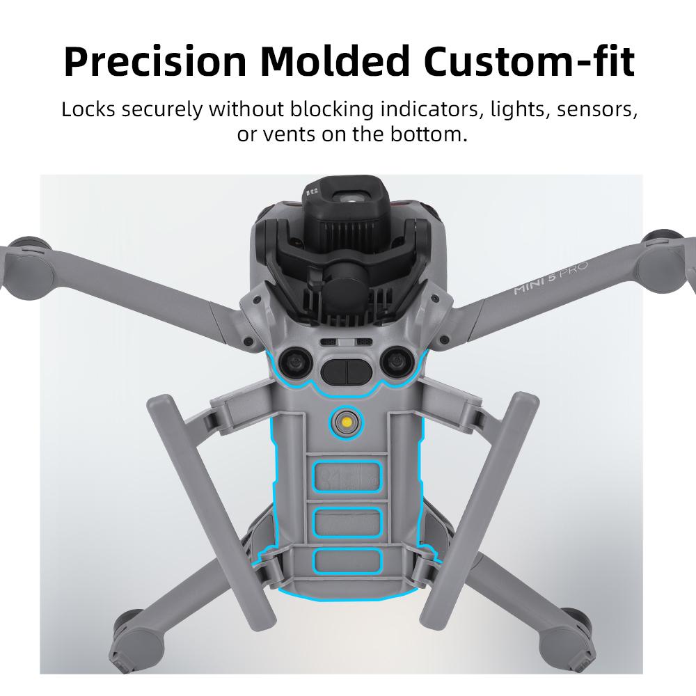 BRDRC Landing Gear for DJI Mini 5 Pro Drone Foldable Expansion Kit Quick Release Height Protector Extended Leg Extensions