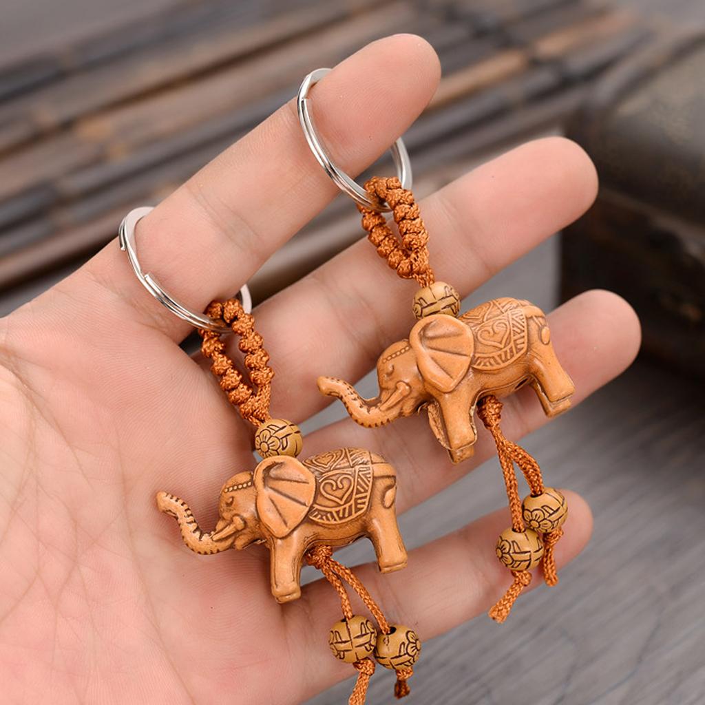 Kreativer 3D Elefant Schlüsselanhänger Anhänger Harz Tier Charme Taschenanhänger Dekorationszubehör Für Schlüssel Taschen Geschenke