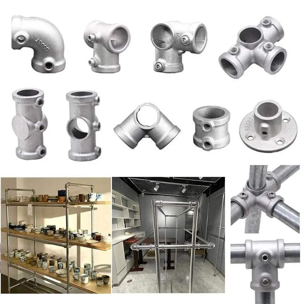 1/2''/3/4''/1'' Rohrfitting Verbinder Feste Schnalle Kreisrahmen Befestigungselemente Winkel Aluminiumlegierung Stahl Kreisrohrverbinder