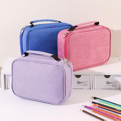 Waterproof Pencil Case With 72 Colors Pencil Bag Large Capacity Sketching Pencils Stationery Student Storage Stationery Box