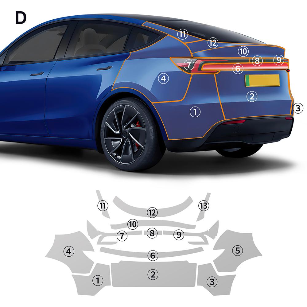 9Mil TPU Scratch Resistant Car Paint Protection Film For Tesla Model Y Juniper 2025 2026-up Clear Bra PPF Decal Accessories