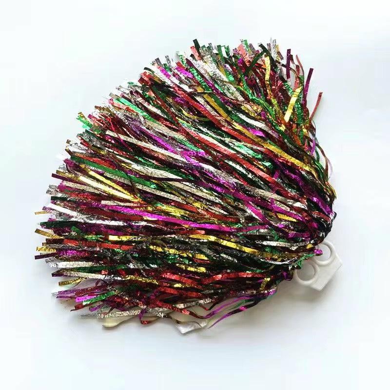 """6.1""" İnce Dişli Lazer Tarzı Ponponlar (Cheerleading & Cimnastik için) - Buzlu