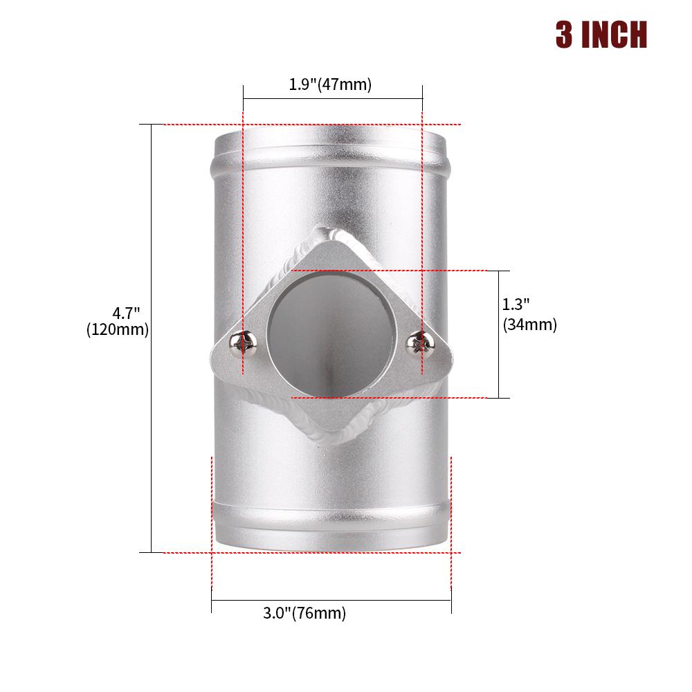 

63/70/76MM Air Flow Sensor Mount For Volkswagen Nissan Cadillac MAF Air Intake Meter Adapter Tube 2.5 2.75 3 MAF012 76mm