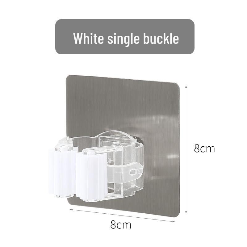 

Brushed Gray No-Drill Mop and Broom Holder Clip