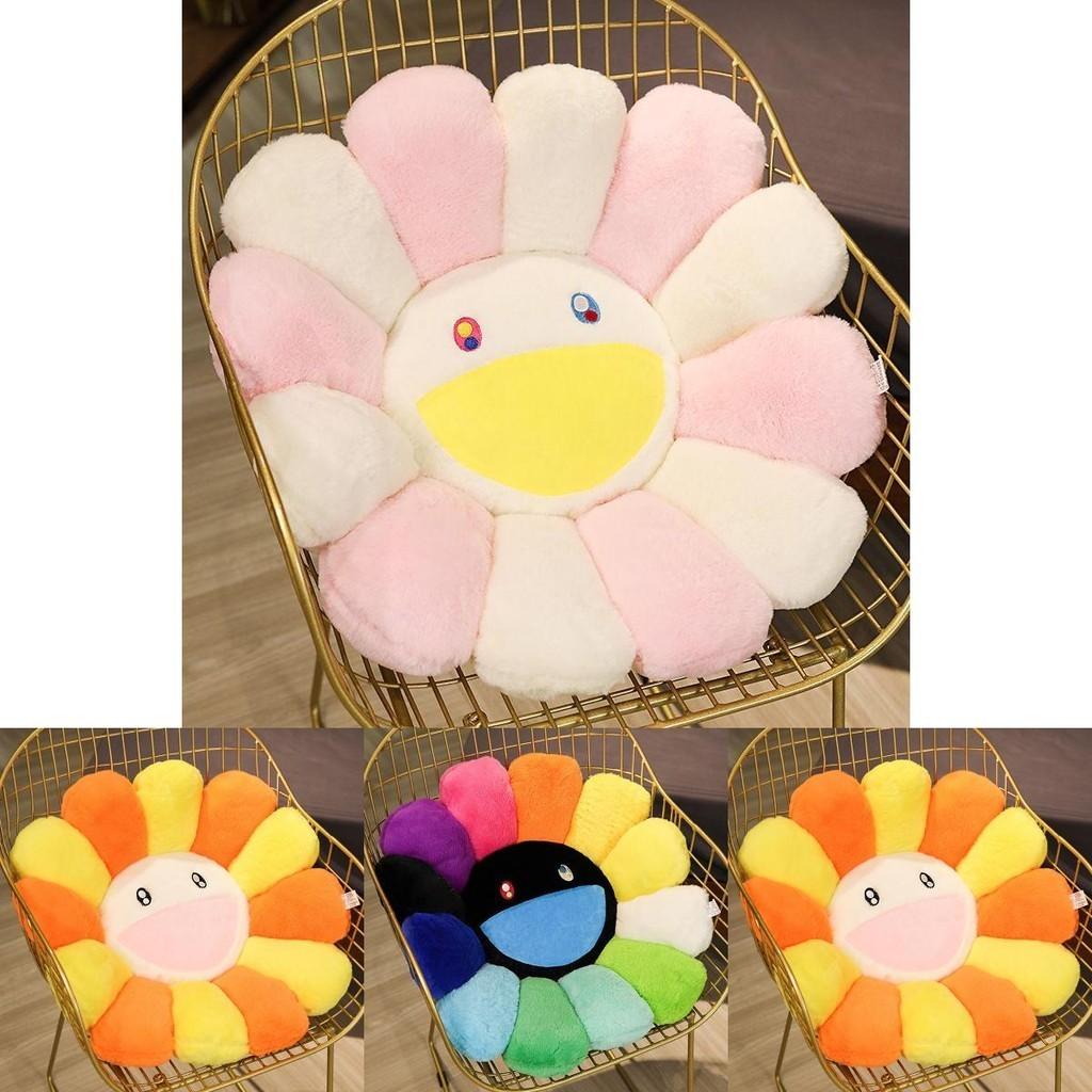 Colorful Takashi Murakami Rainbow Flower Pillow Plush Soft Toy For Kids And Collectors