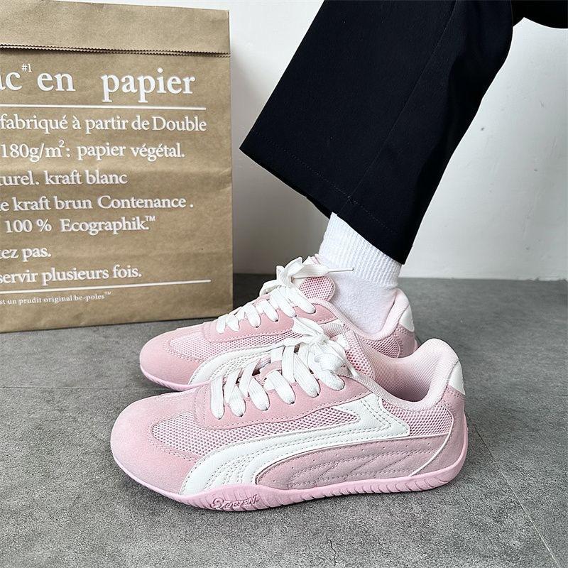 

Trend fashion niche male and female students casual board shoes street shot mesh breathable fashion summer 40 рожевий
