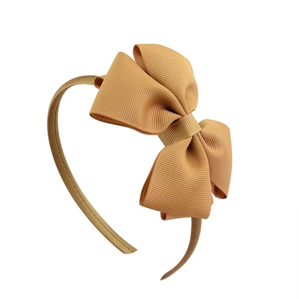 4-Inch European & American Children's Ribbed Bow Headband - Sweet Girl Hair Accessory