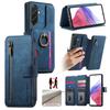 For Samsung Galaxy A36 5G Leather Phone Back Cover with RFID Blocking Zipper Wallet Kickstand