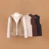 New Down Vest Women's Vest Rhombus Fashion Short Hooded Loose Liner Jacket