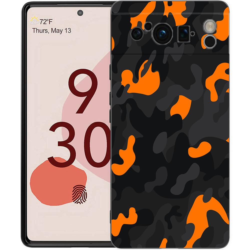 

Камуфляжный камуфляжный военный армейский чехол для телефона для Google Pixel 8 7 6 Pro 6A 7A 5G, мягкий силиконовый противоударный черный чехол из ТПУ Pixel 7A