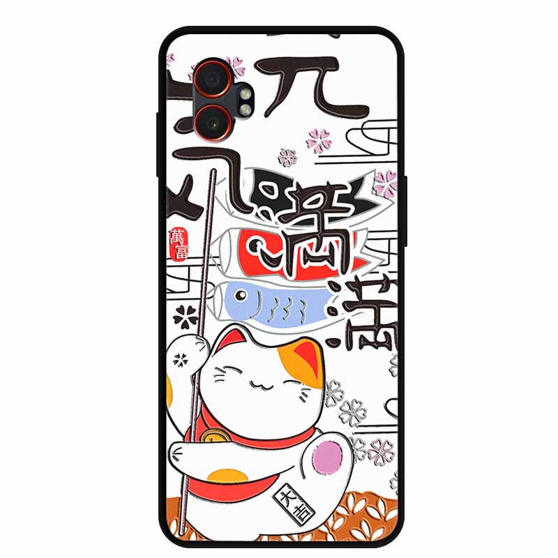 For Samsung XCover7 Pro 3D Case Soft TPUSilicone Bumper Protector Relief Flower Emboss Phone Cover Funda Galaxy XCover 7 Pro